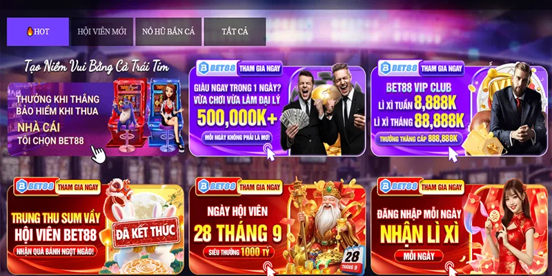 Khuyến mãi và ưu đãi tại BET88
